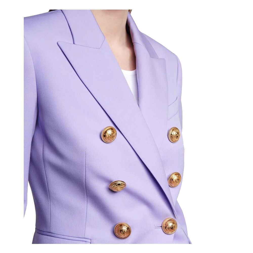Balmain Purple Wool Suits & Blazer Glam Steals