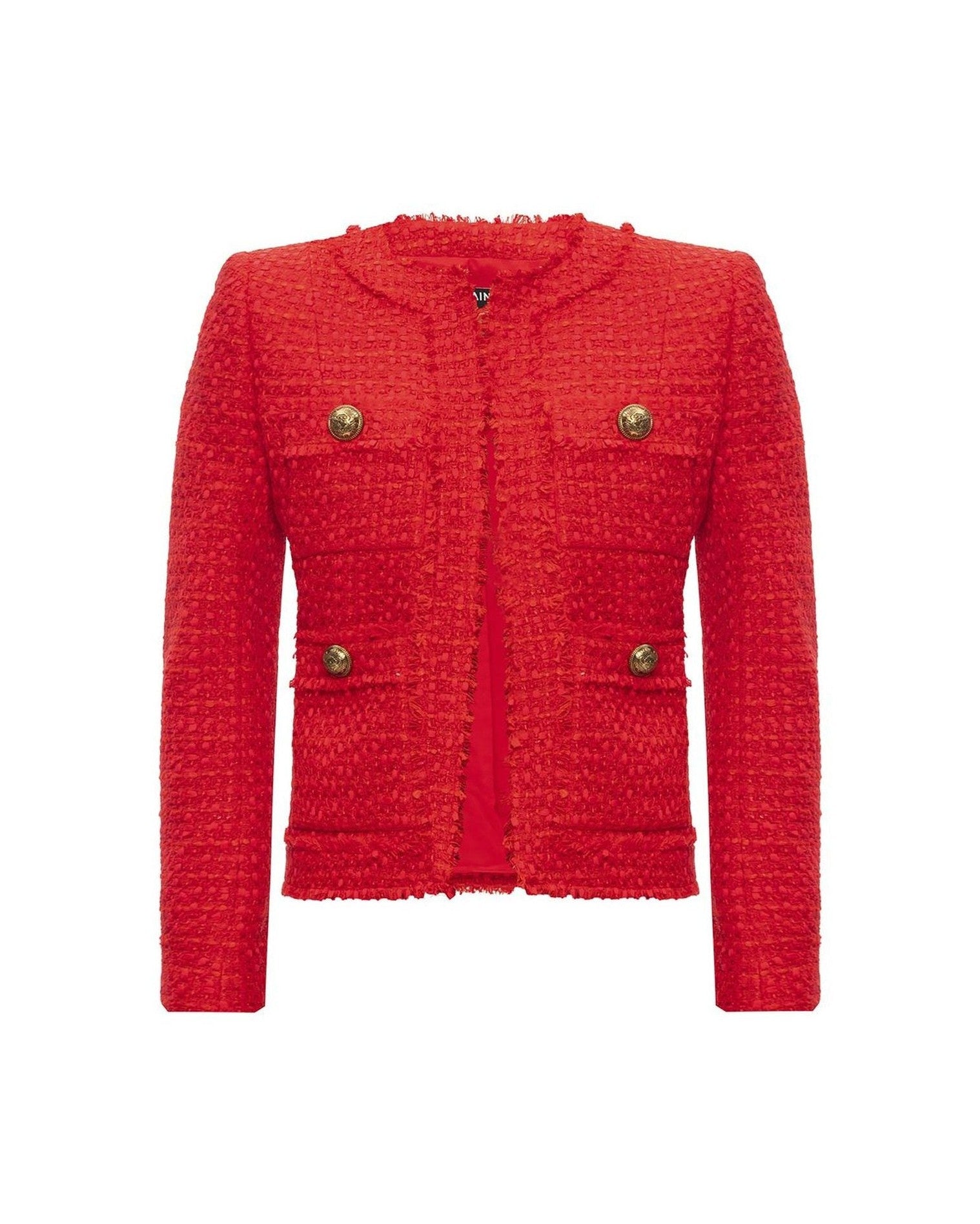 Balmain Red Nylon Suits & Blazer Glam Steals