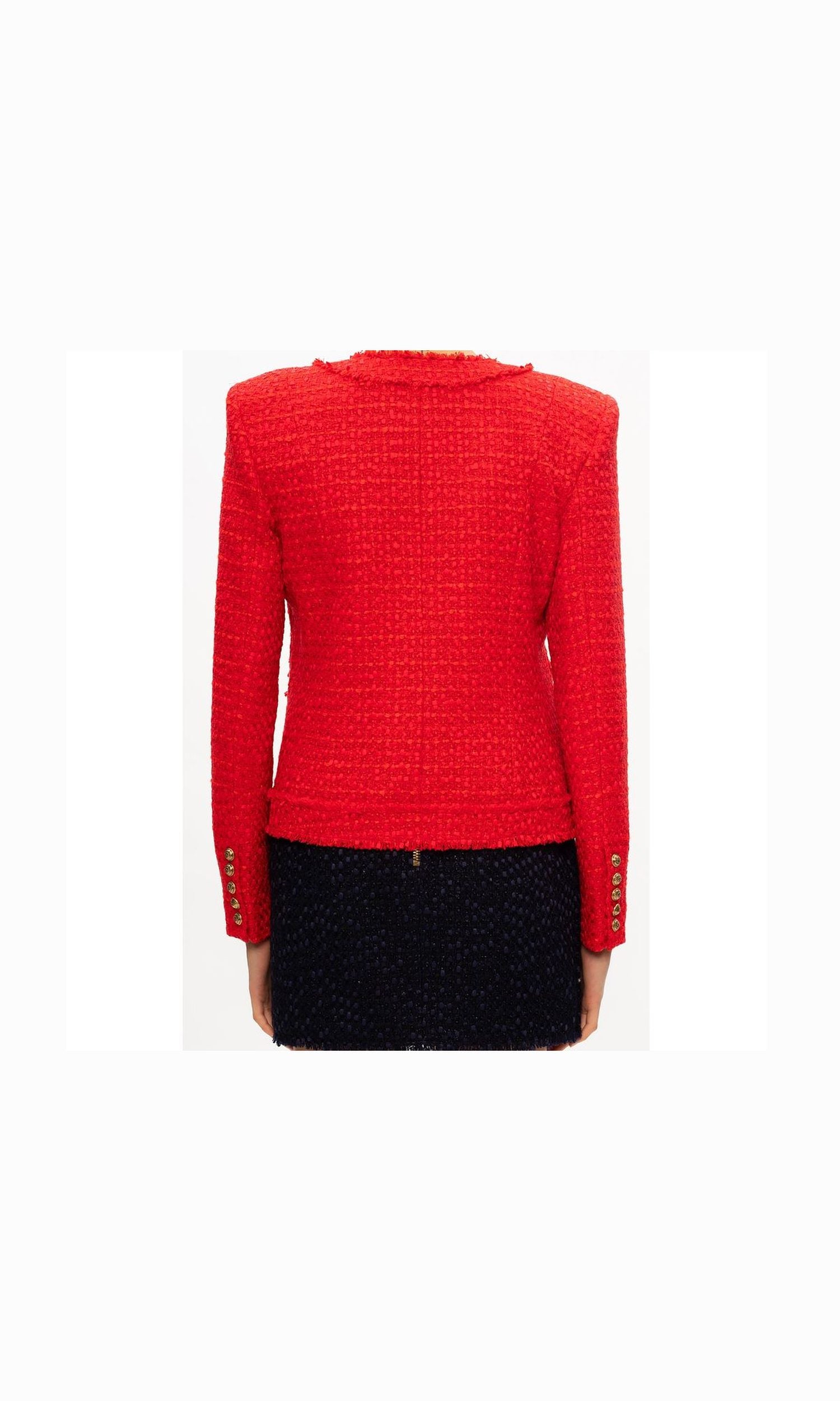 Balmain Red Nylon Suits & Blazer Glam Steals