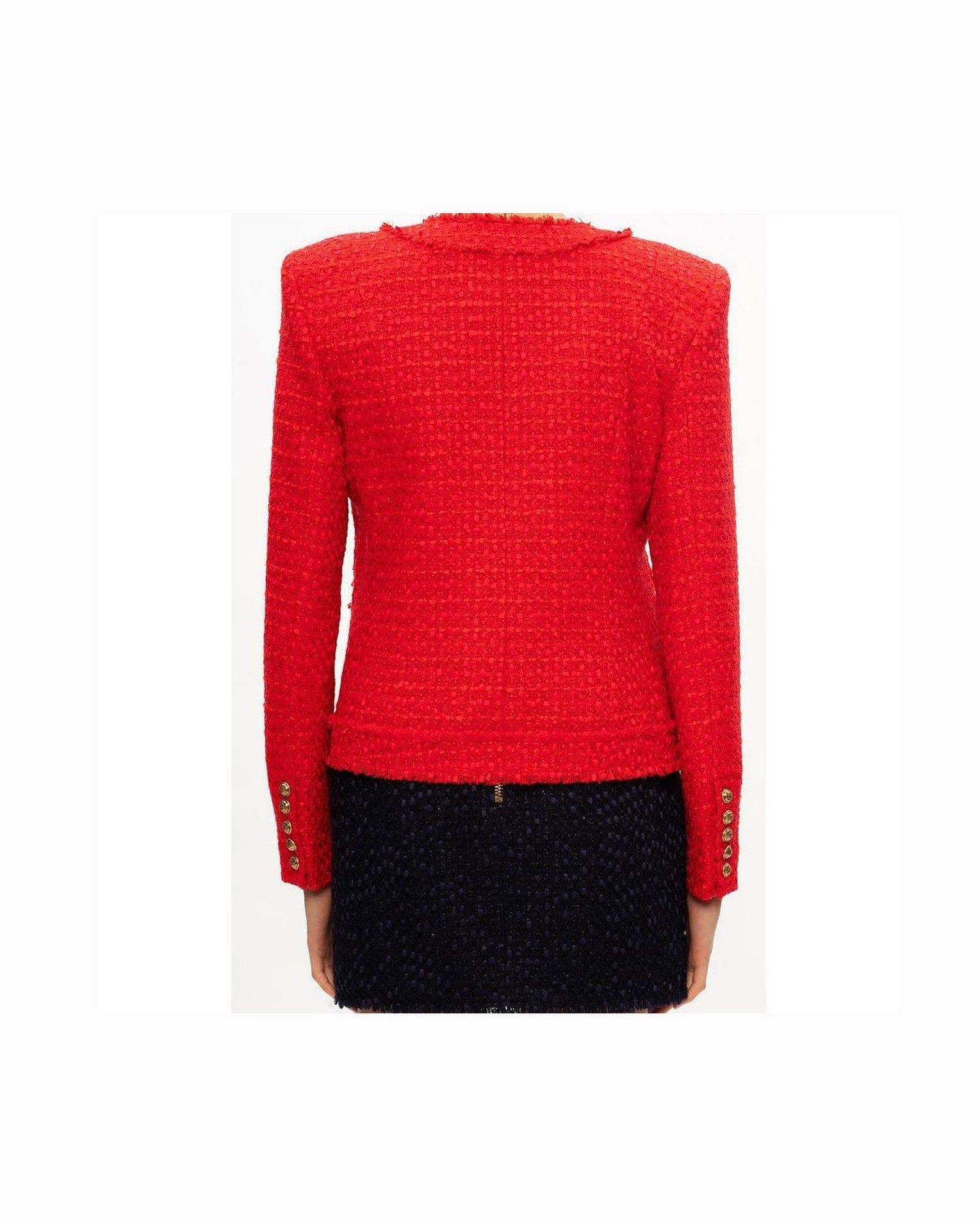 Balmain Red Nylon Suits & Blazer Glam Steals