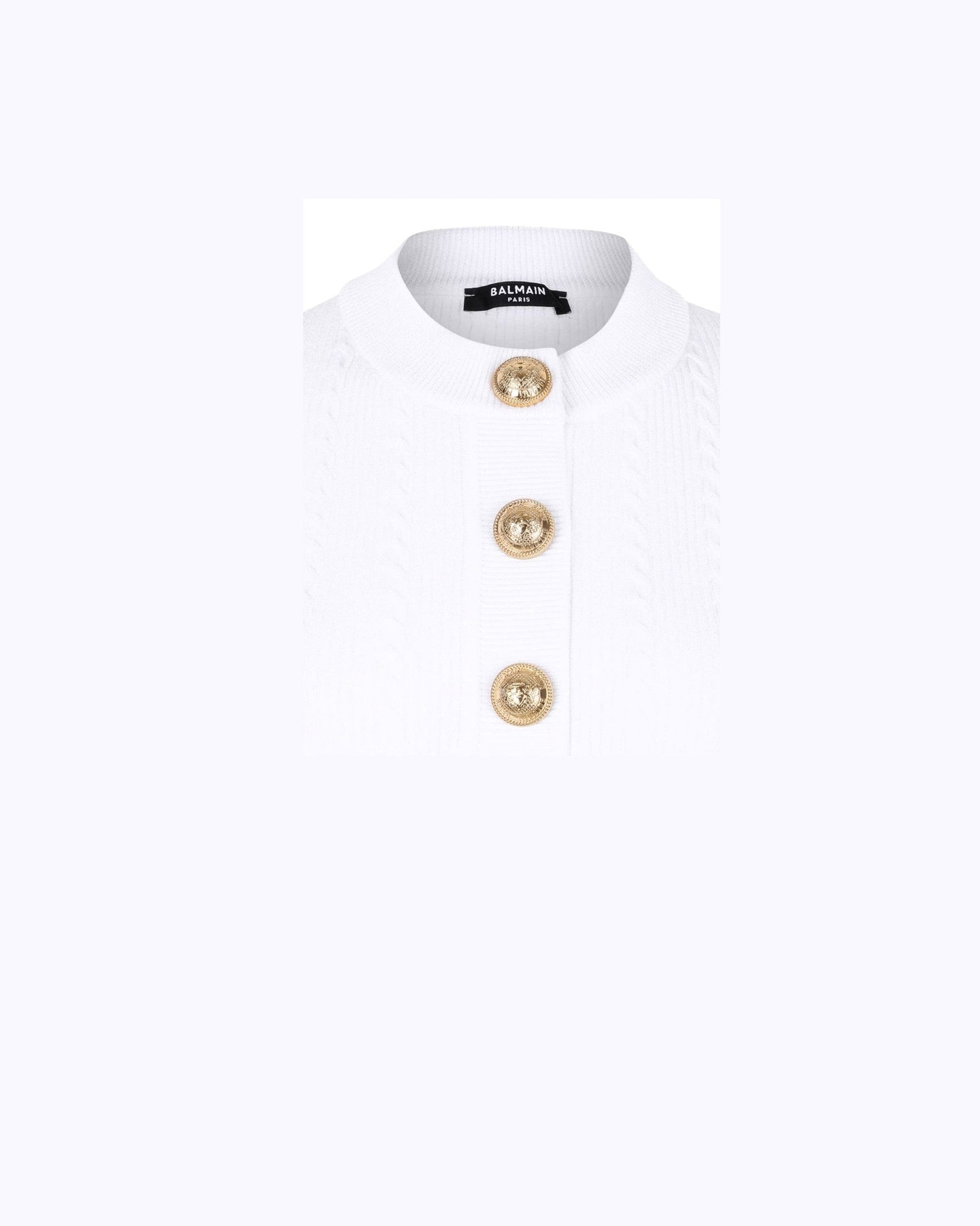 Balmain Ribbed Buttoned Top Glam Steals