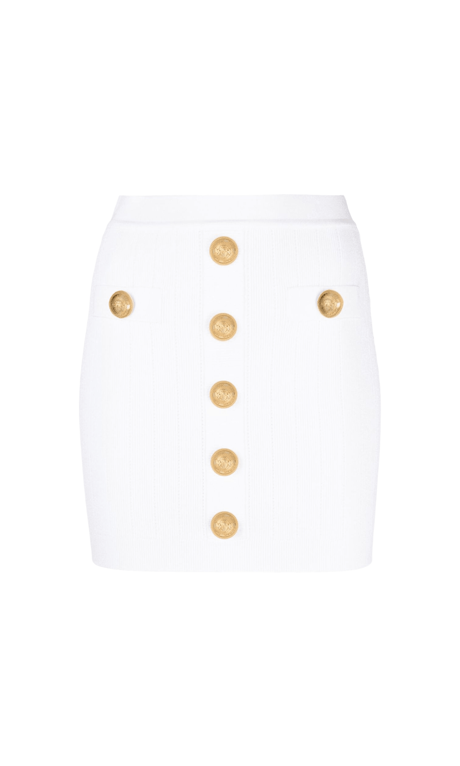 Balmain Ribbed Knit Mini Skirt Glam Steals