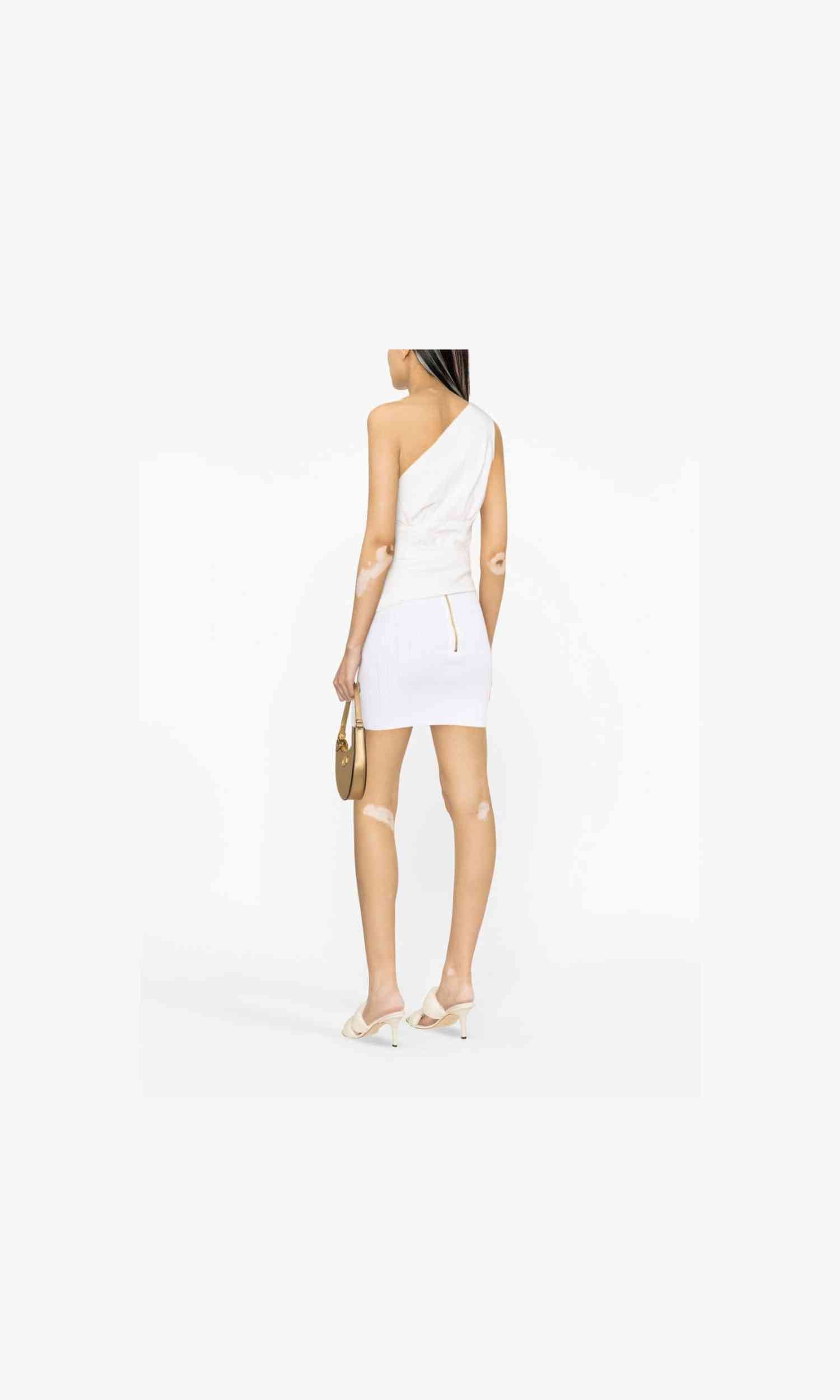 Balmain Ribbed Knit Mini Skirt Glam Steals
