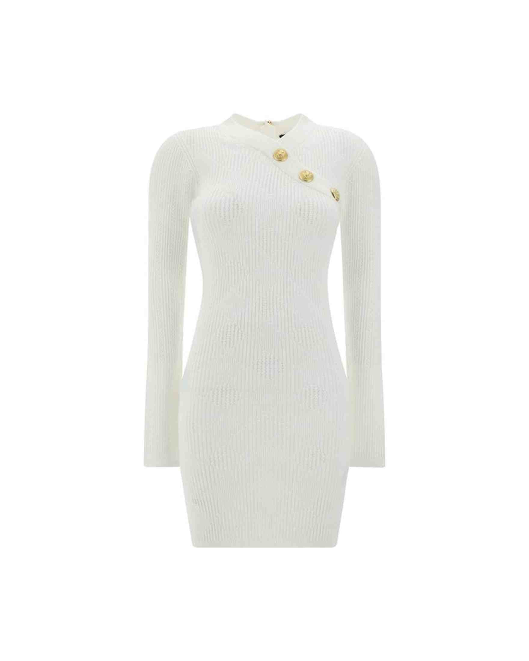 Balmain Ribbed Mini Dress Glam Steals
