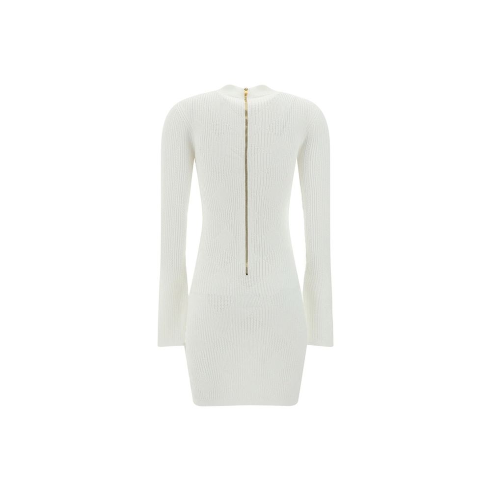 Balmain Ribbed Mini Dress Glam Steals