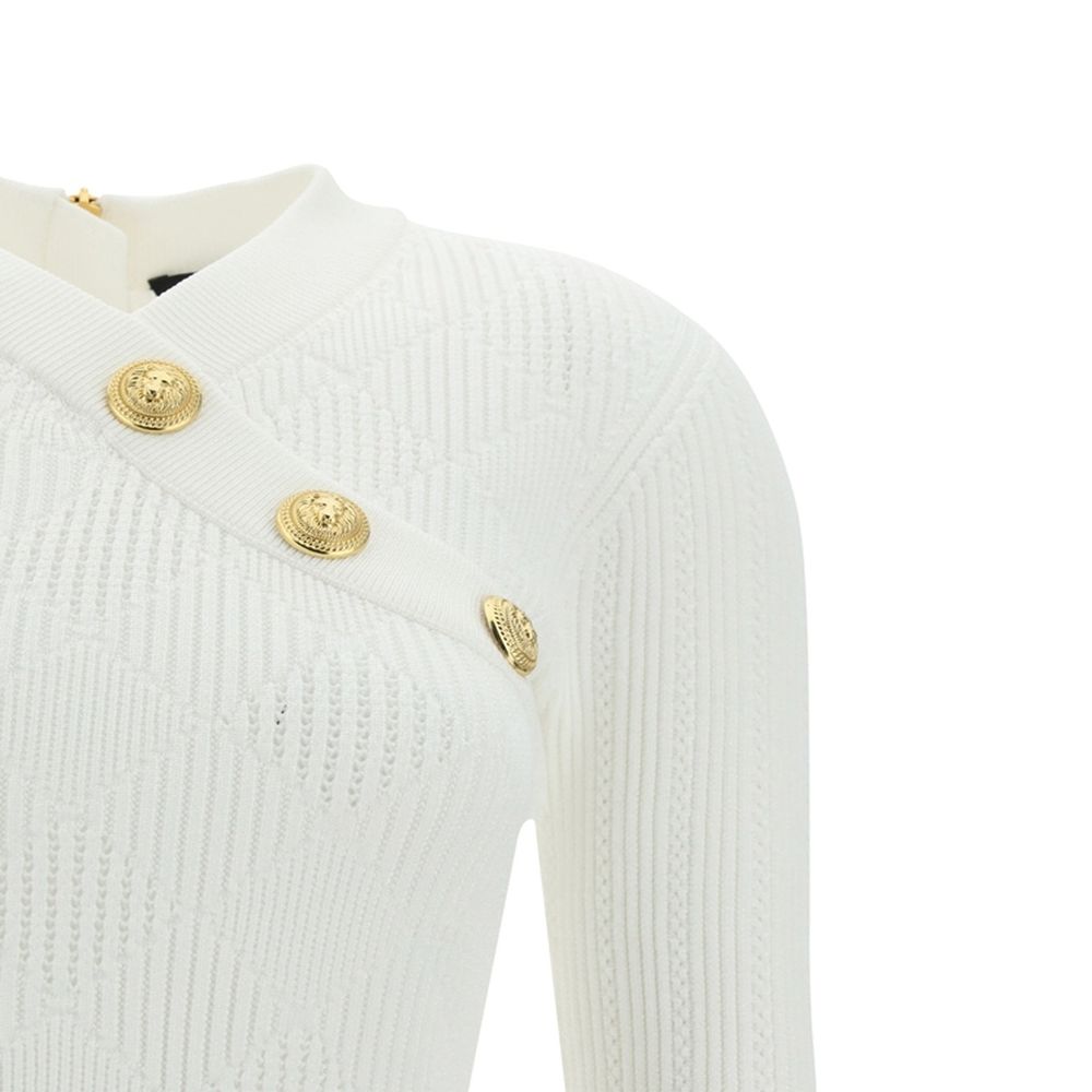 Balmain Ribbed Mini Dress Glam Steals