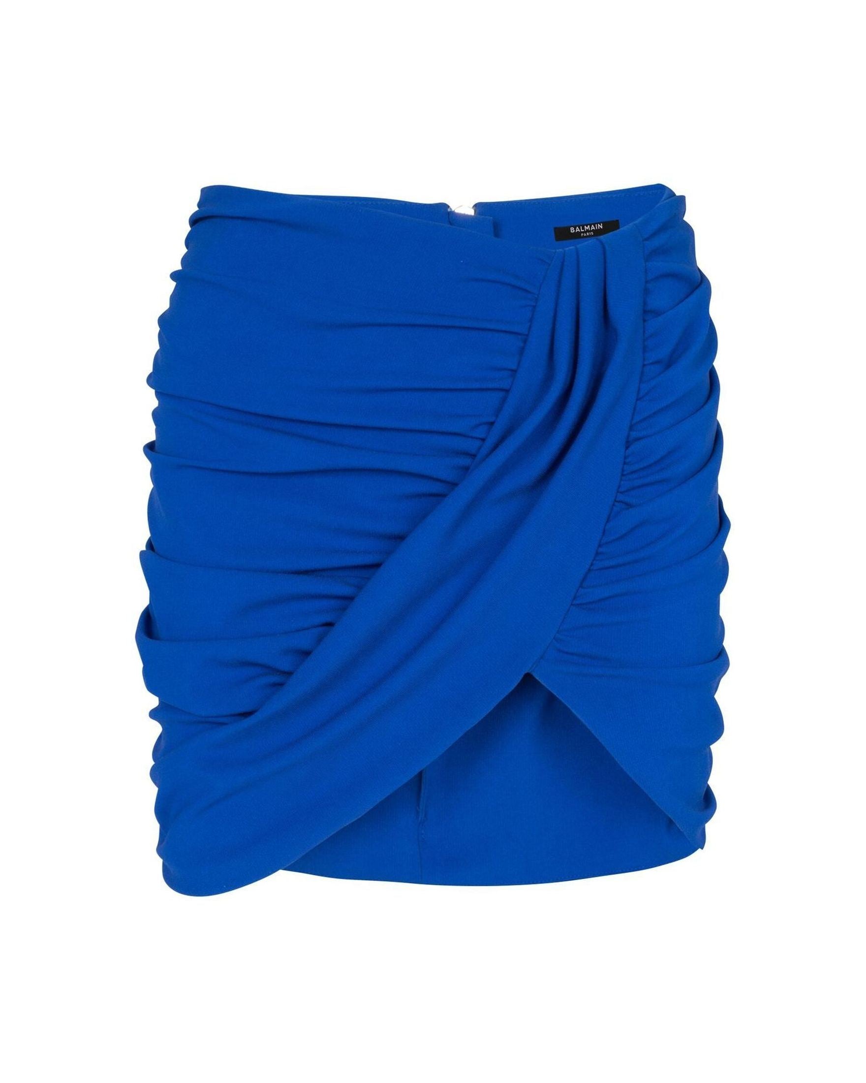 Balmain Ruched Mini Skirt Glam Steals