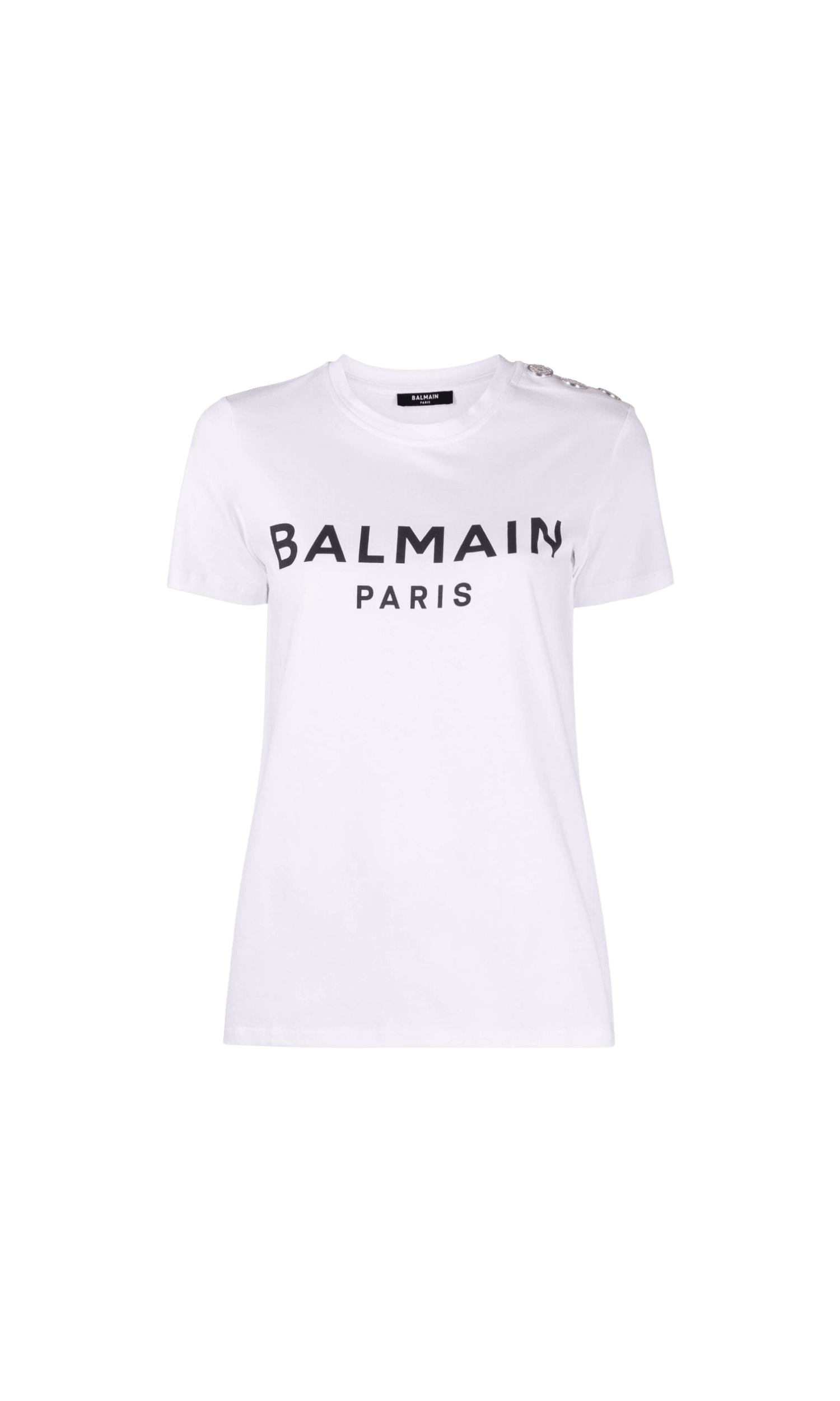 Balmain T-shirt with Paris Print Glam Steals