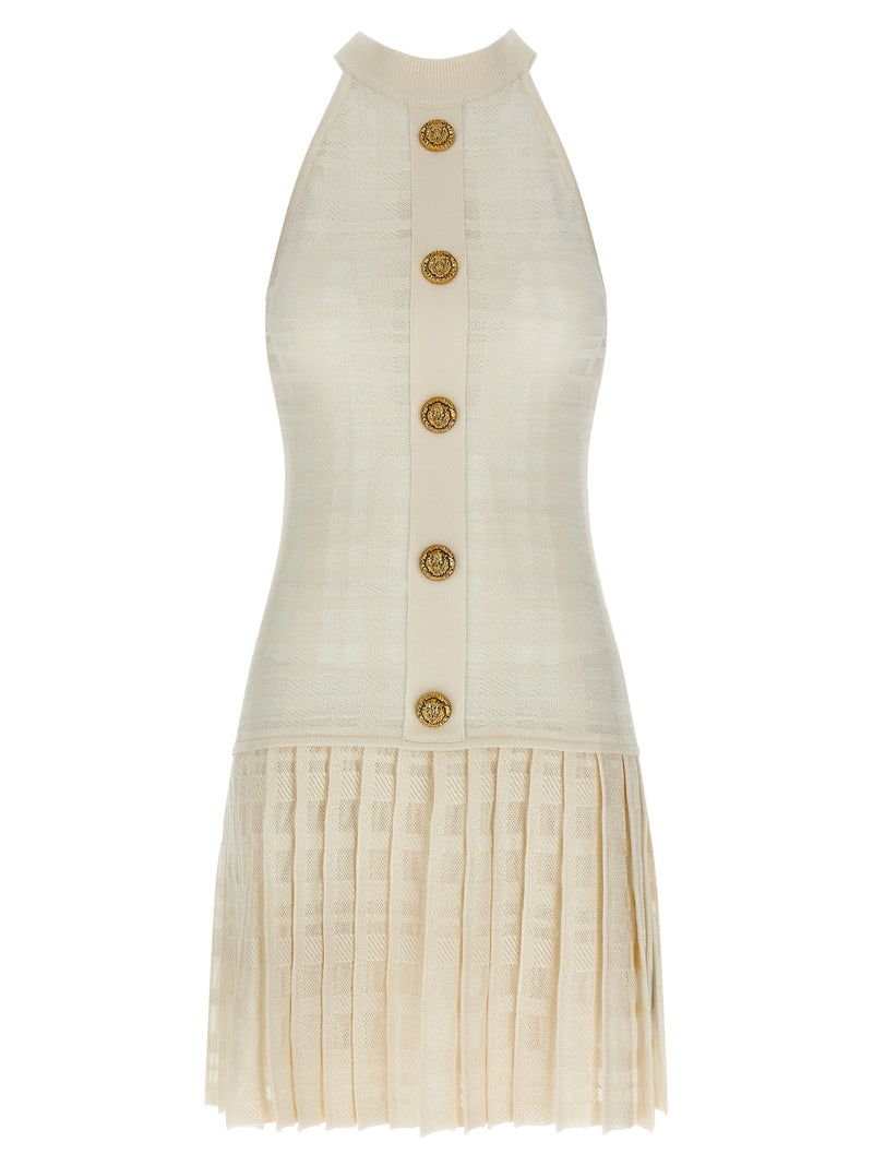 Balmain Tartan Knit Dress Glam Steals