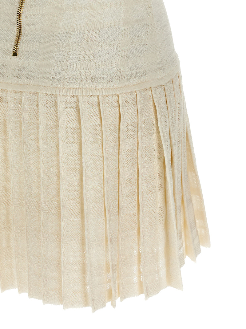 Balmain Tartan Knit Dress Glam Steals