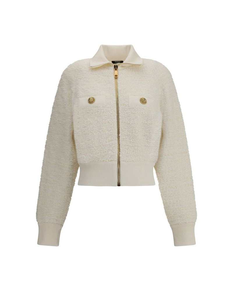 Balmain Tweed Bomber Jacket Glam Steals