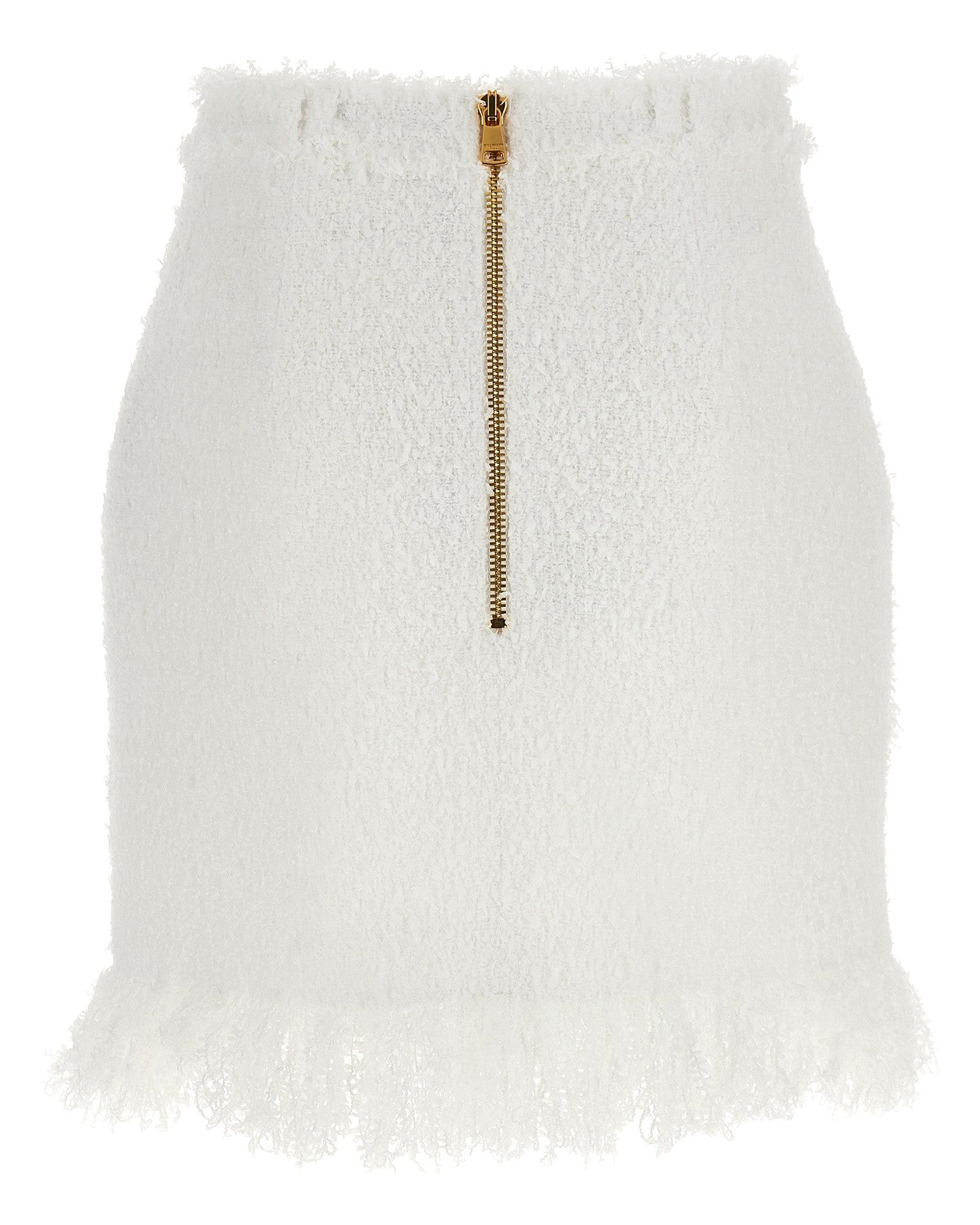 Balmain Tweed Button Skirt Glam Steals