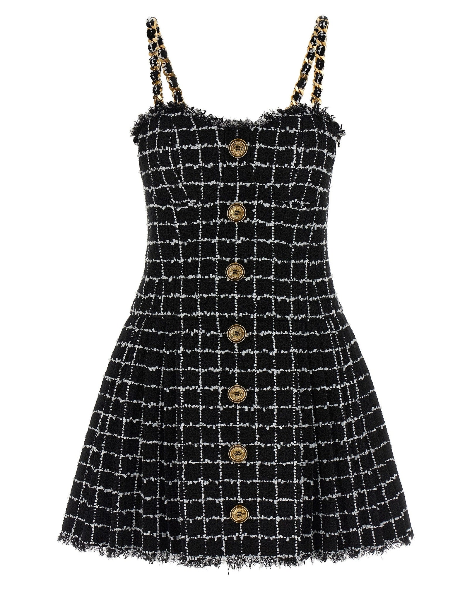 Balmain Tweed Dress Glam Steals