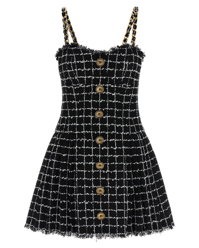Balmain Tweed Dress Glam Steals