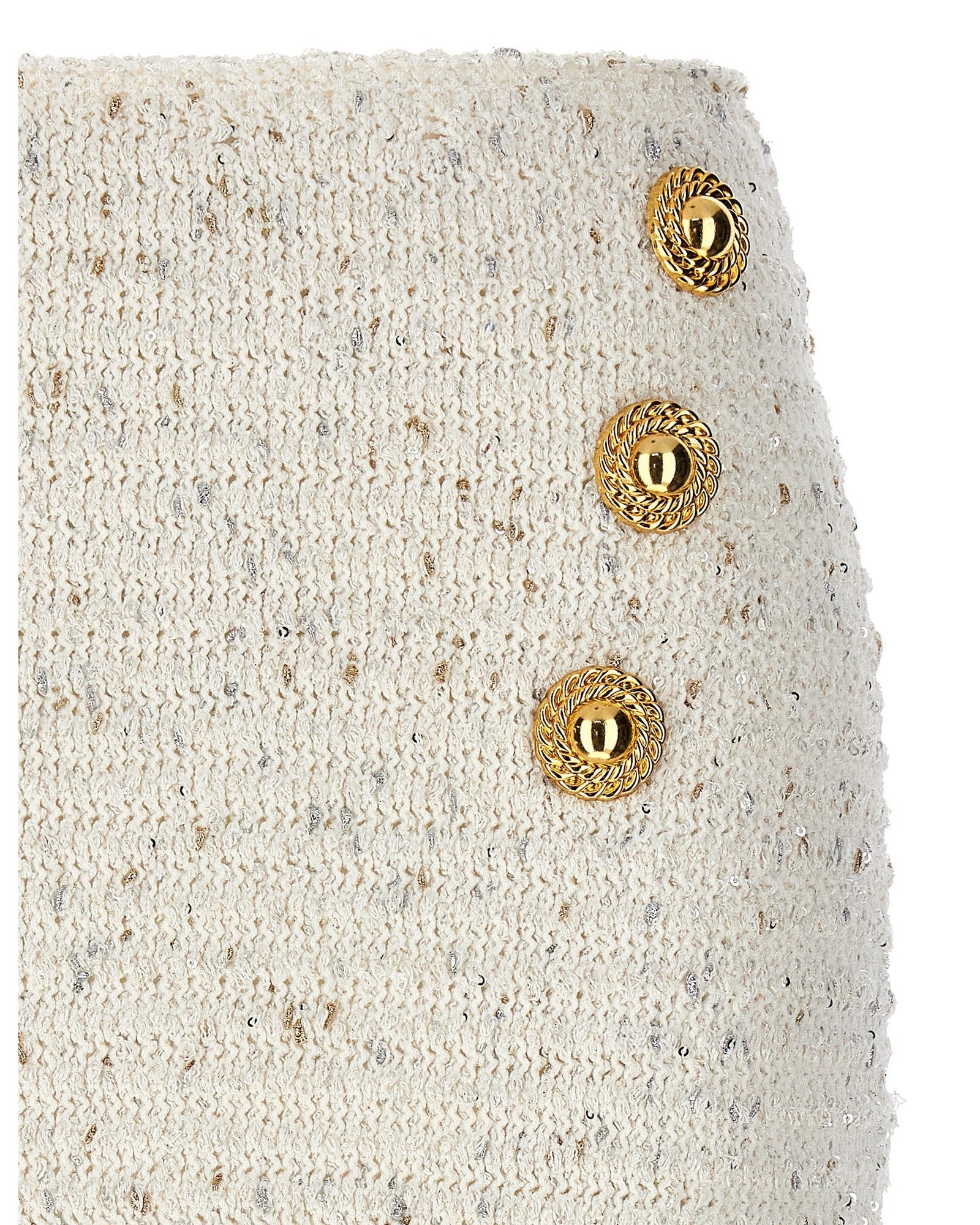 Balmain Tweed Fringed Skirt Glam Steals