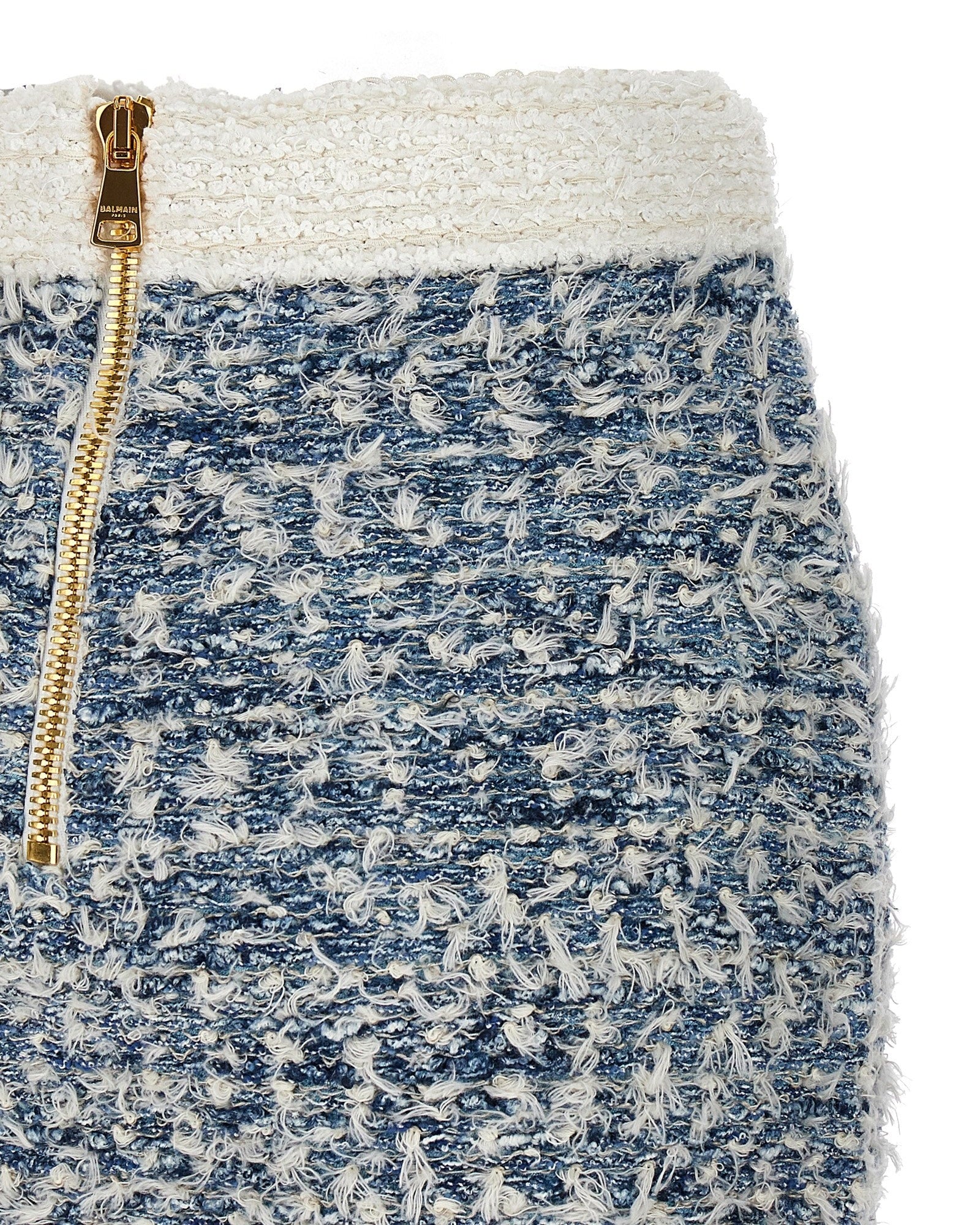 Balmain Tweed Fringed Skirt Glam Steals