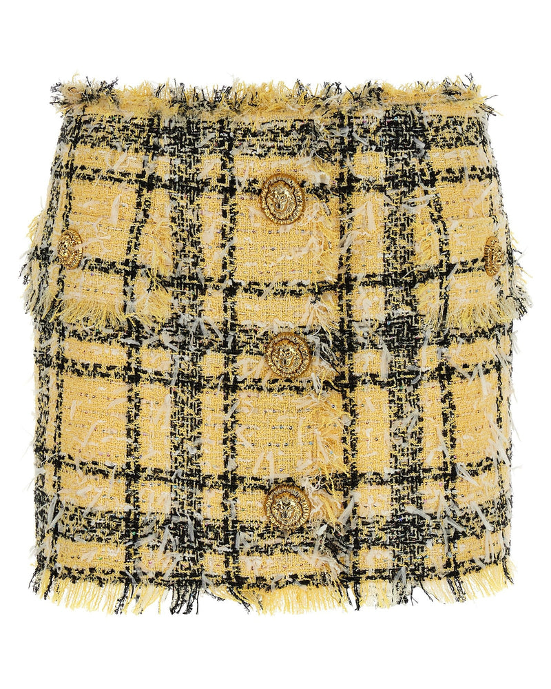 Balmain Tweed Lurex Skirt Glam Steals