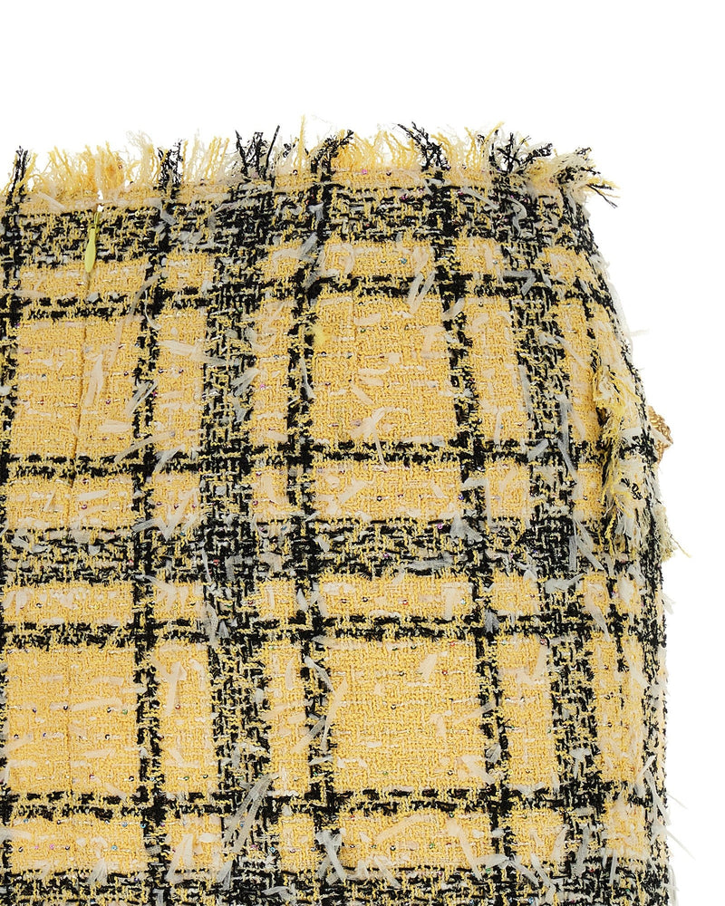 Balmain Tweed Lurex Skirt Glam Steals