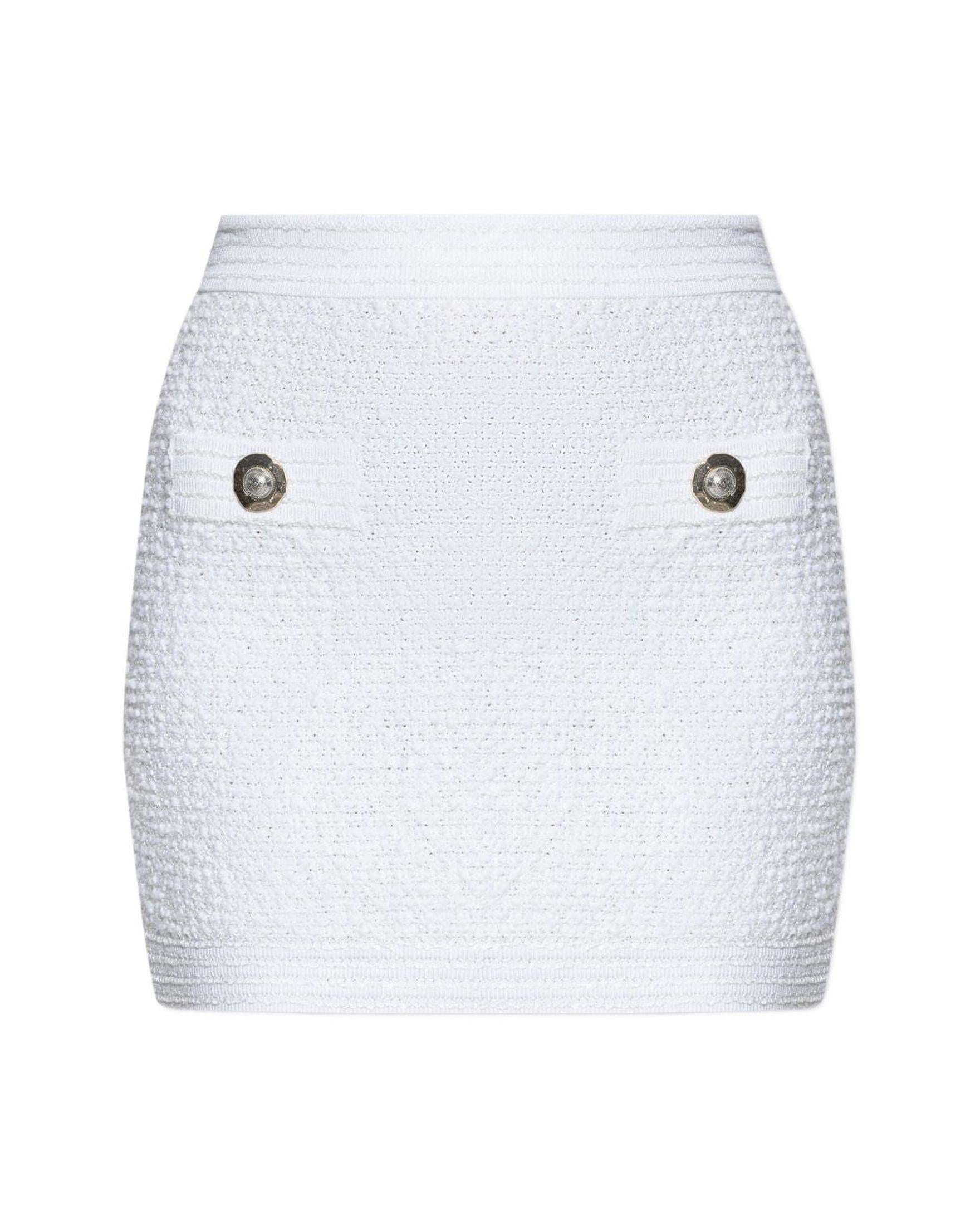 Balmain Tweed Mini Skirt Glam Steals