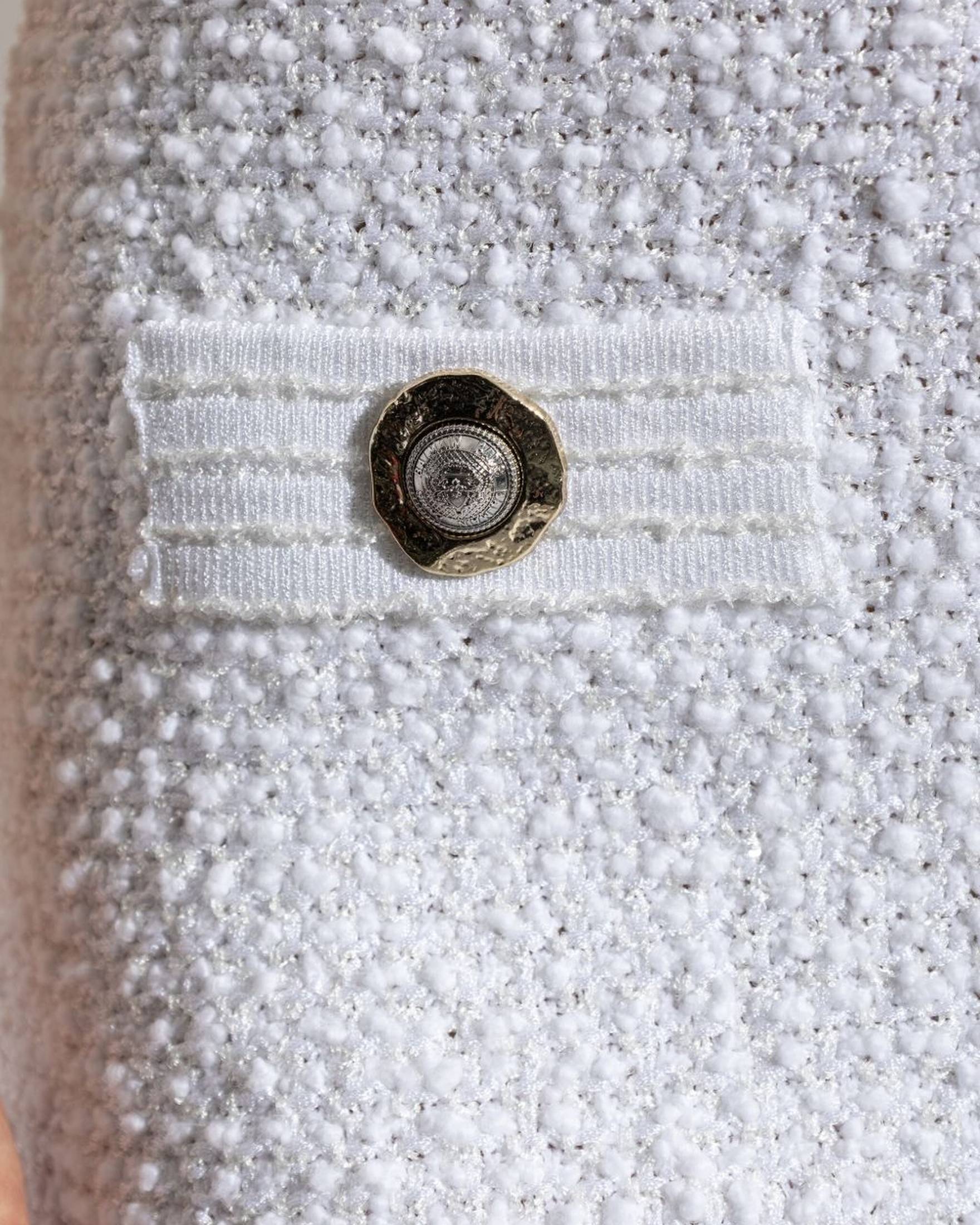 Balmain Tweed Mini Skirt Glam Steals