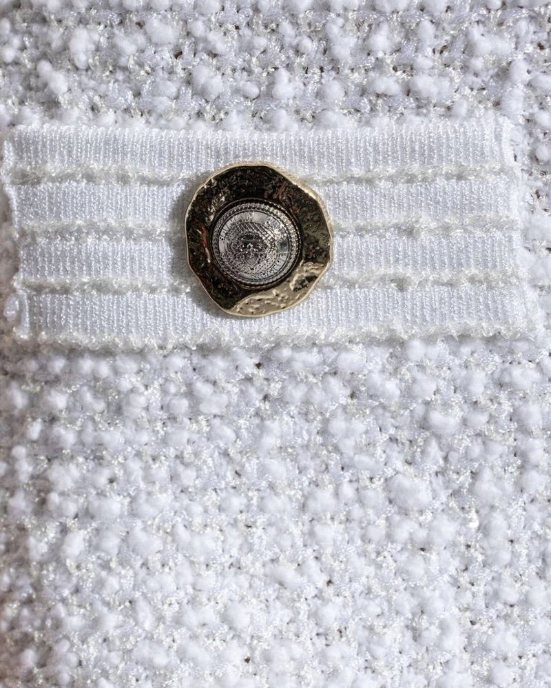 Balmain Tweed Mini Skirt Glam Steals