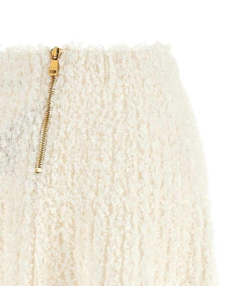 Balmain Tweed Plumetis Skirt Glam Steals