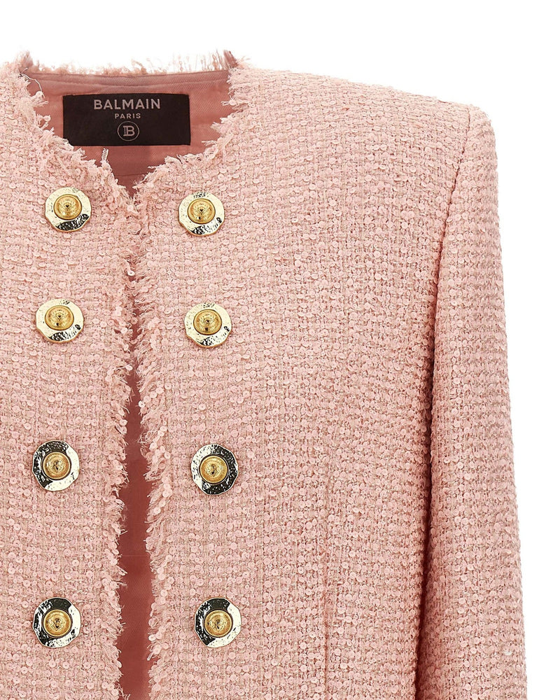 Balmain Tweed Sequin Blazer Glam Steals