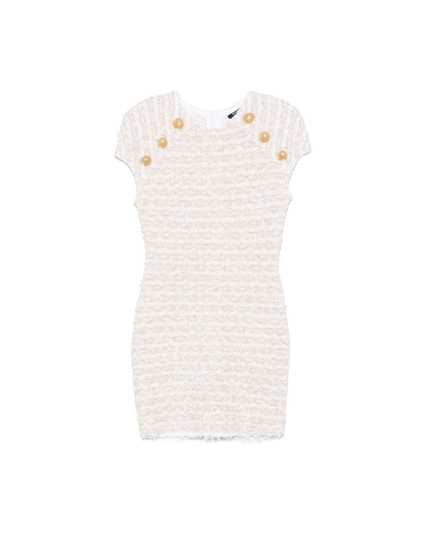 Balmain Tweed Short Dress Glam Steals
