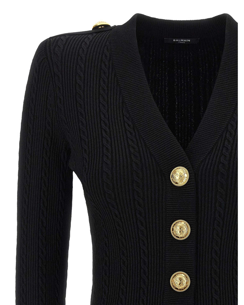 Balmain Twisted Knit Cardigan Glam Steals