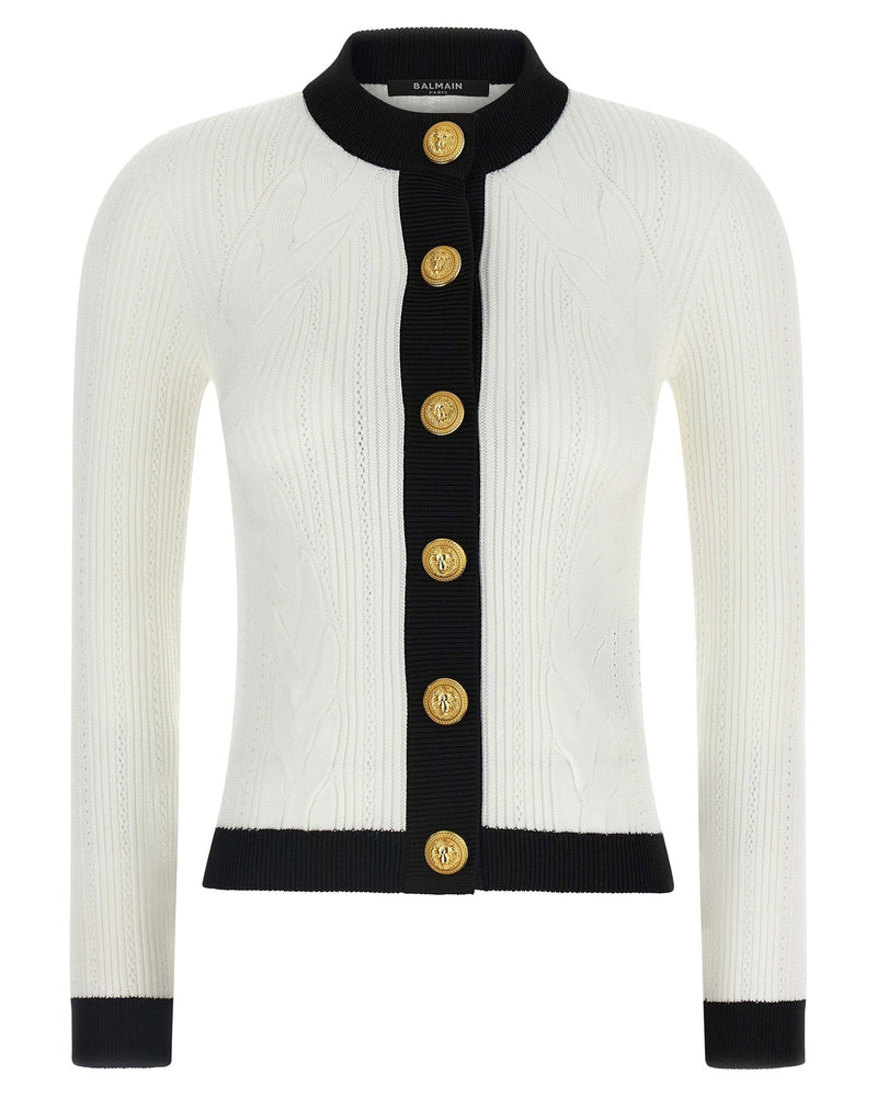 Balmain Two Tone Cardigan Glam Steals