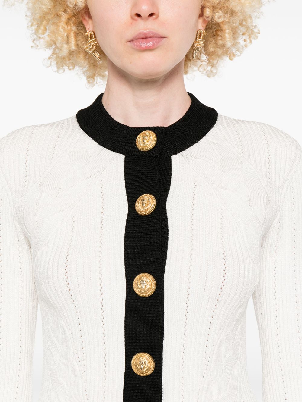 Balmain Two Tone Cardigan Glam Steals