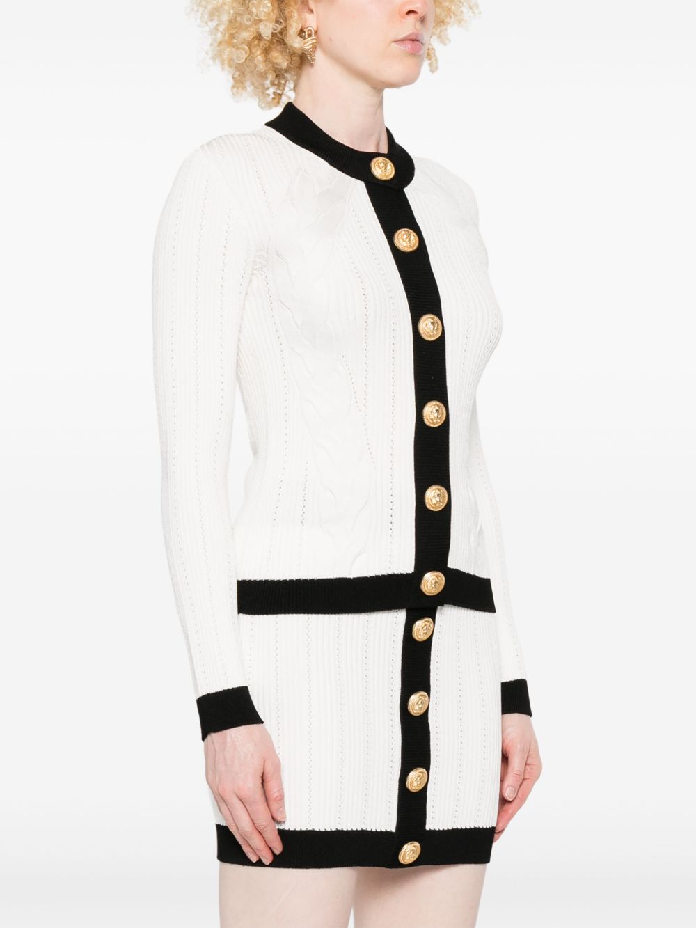 Balmain Two Tone Cardigan Glam Steals