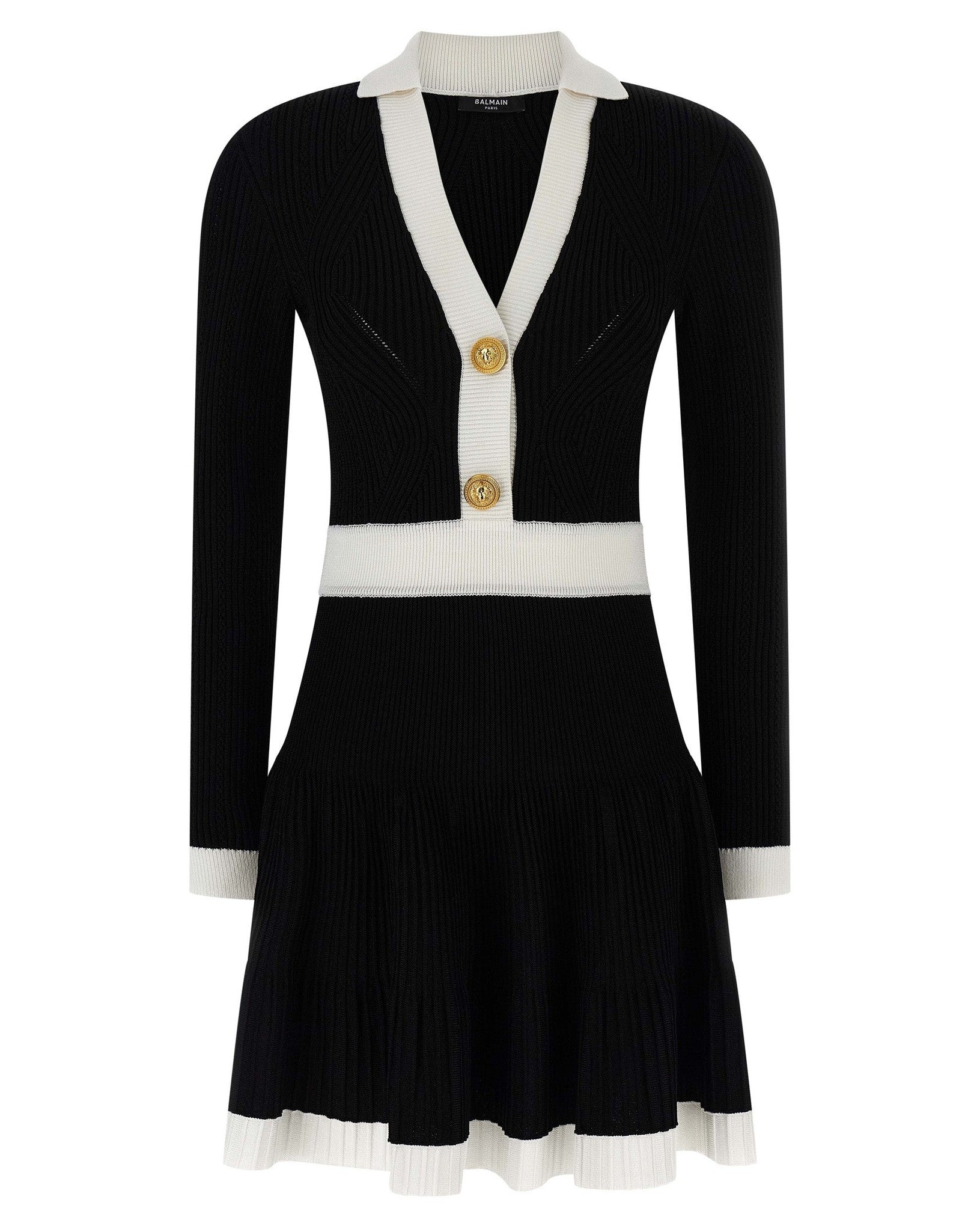 Balmain Two Tone Dress Glam Steals