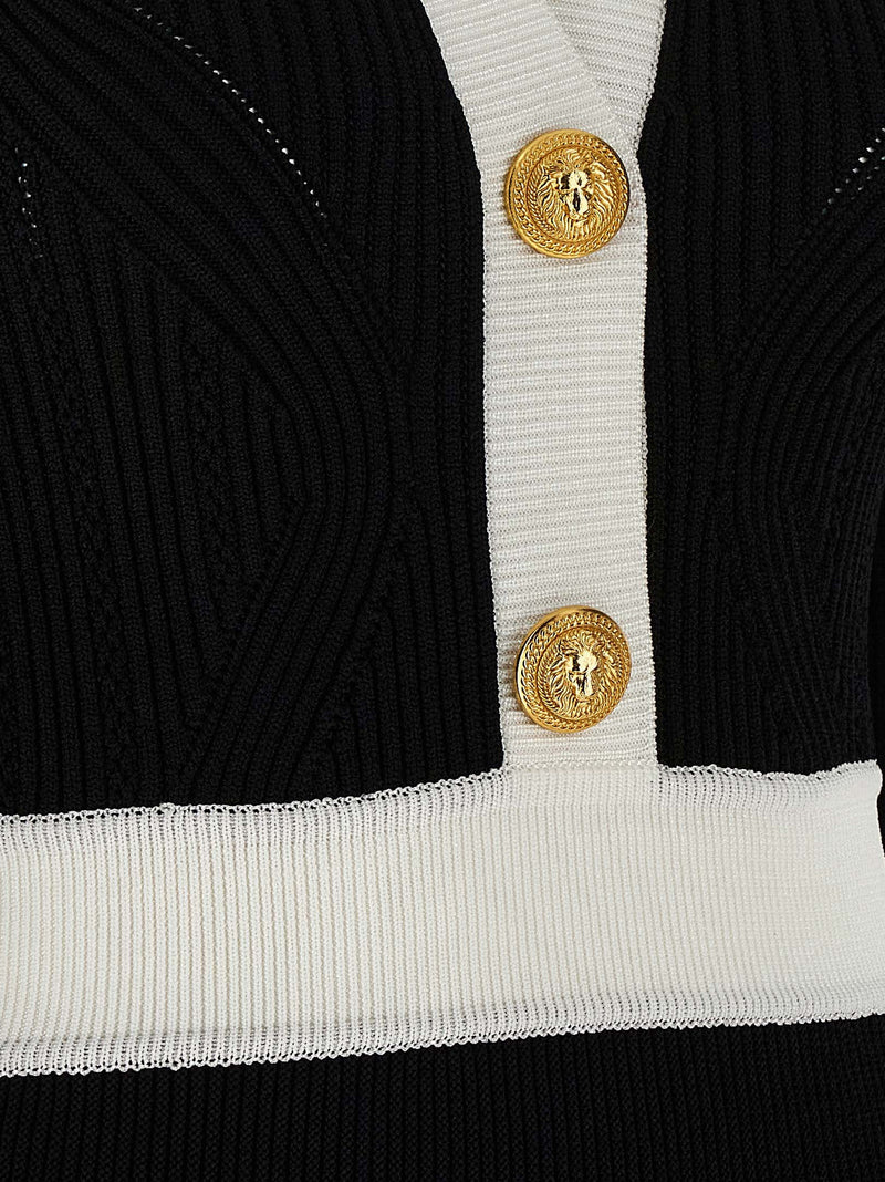 Balmain Two Tone Dress Glam Steals