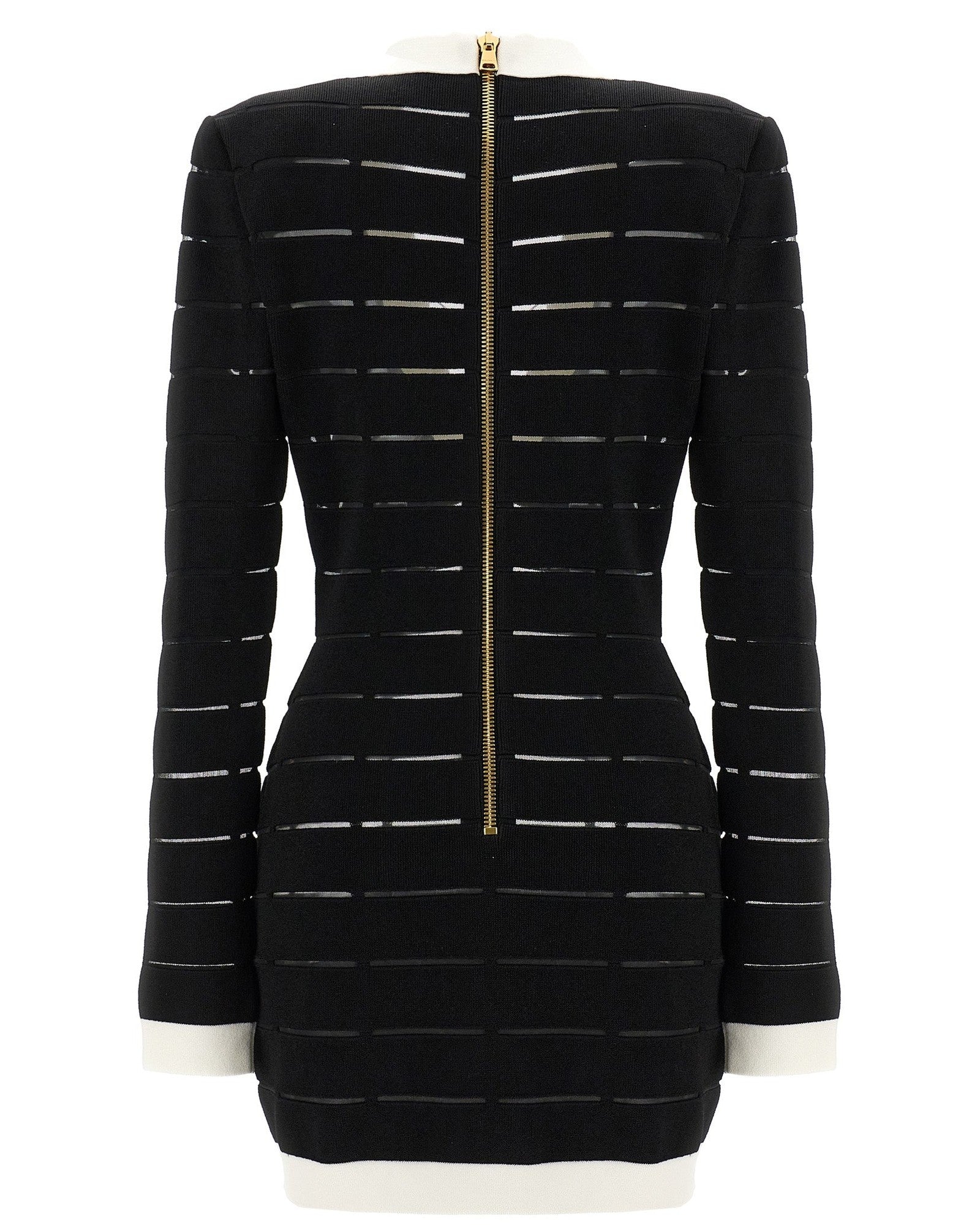 Balmain Two Tone Knit Dress Glam Steals