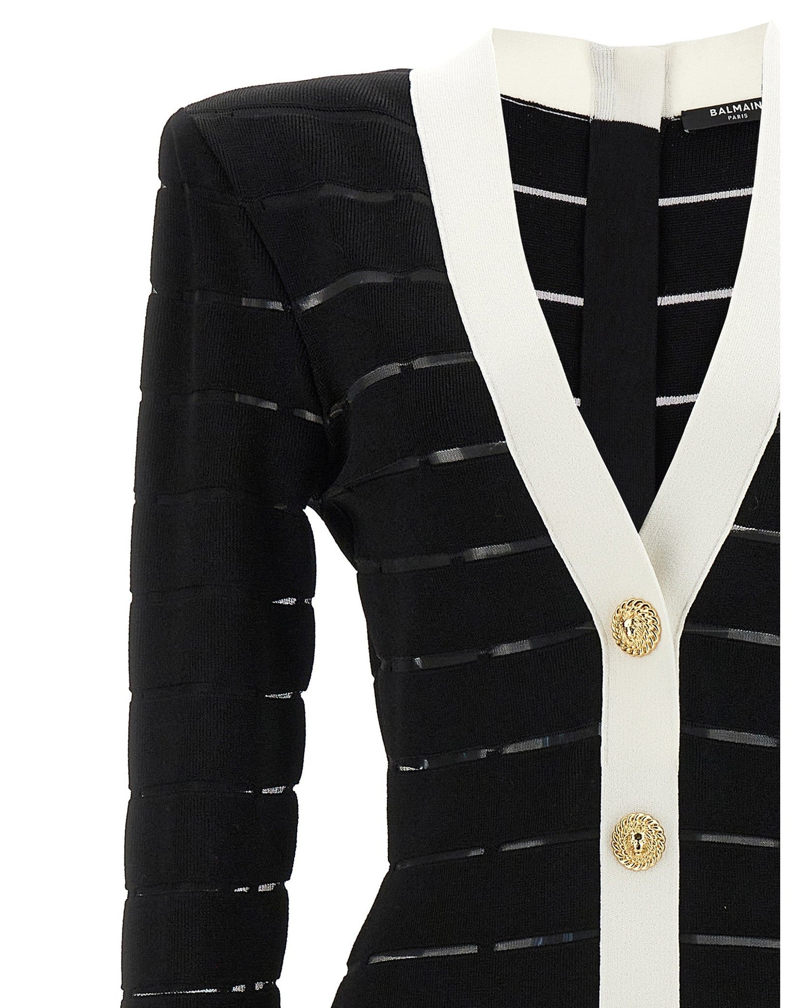Balmain Two Tone Knit Dress Glam Steals