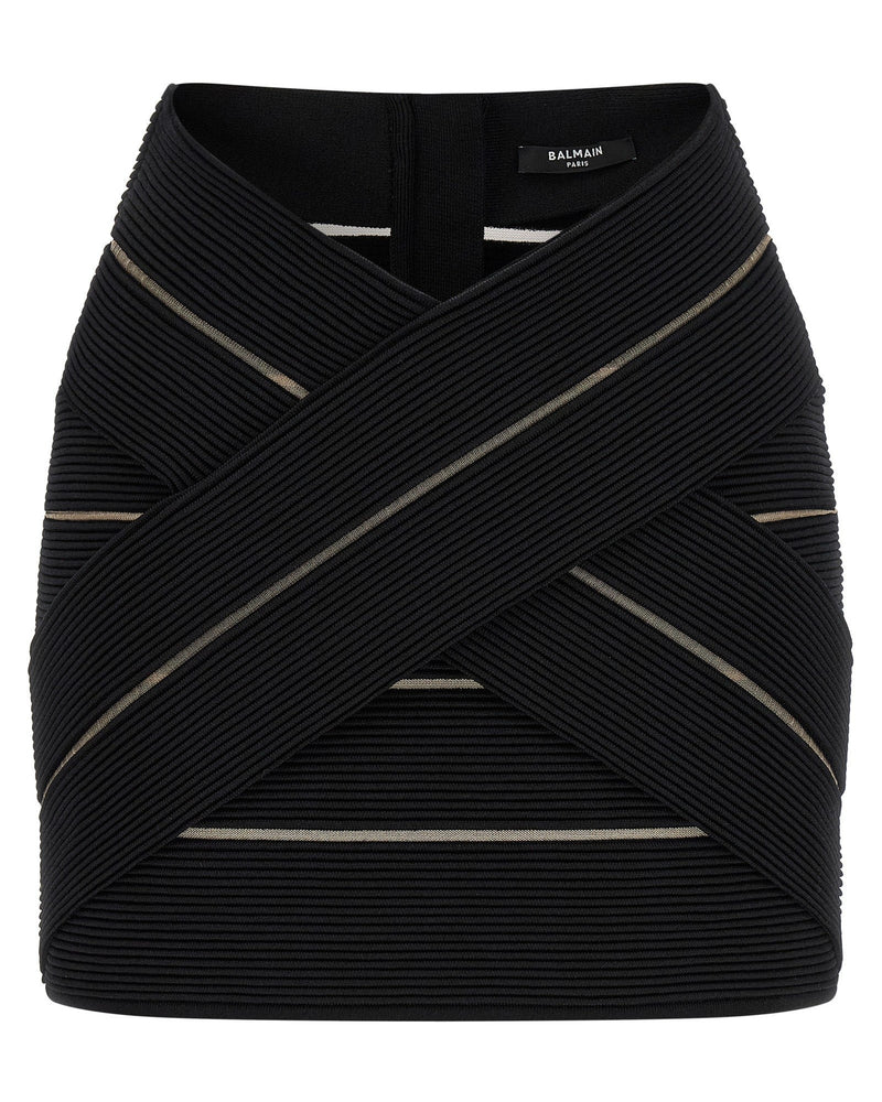Balmain V Shaped Waist Skirt Glam Steals