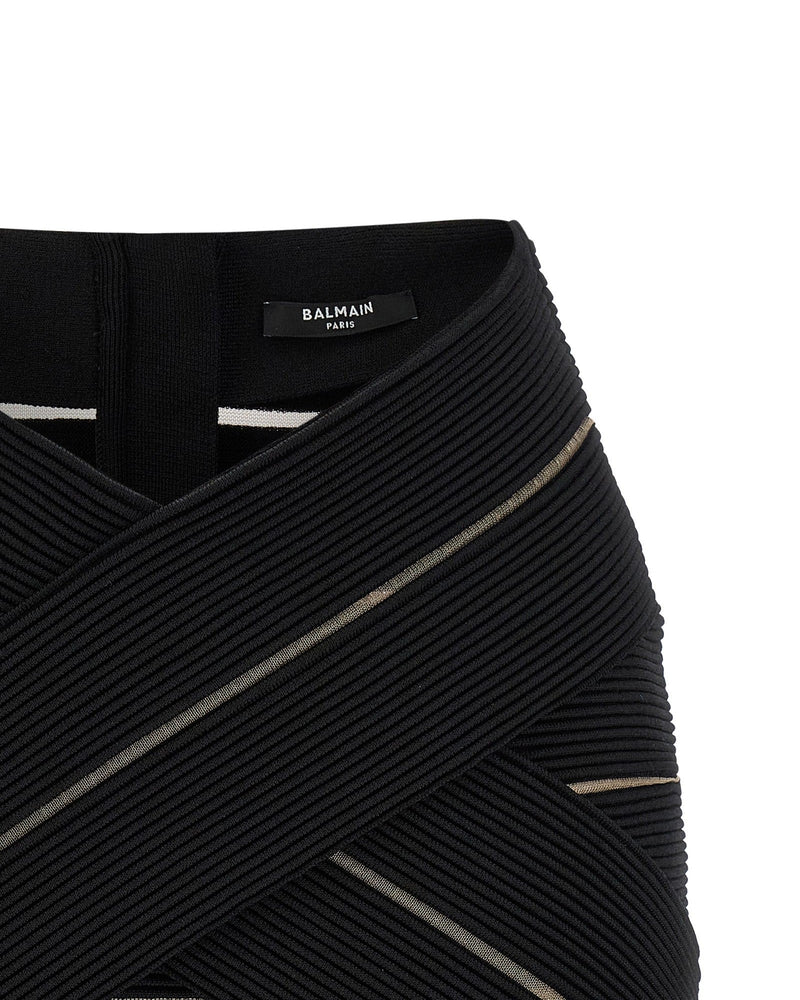 Balmain V Shaped Waist Skirt Glam Steals