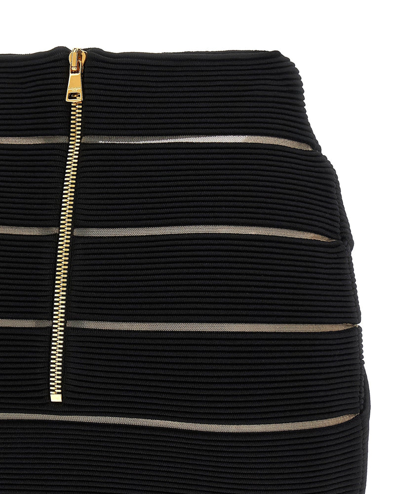 Balmain V Shaped Waist Skirt Glam Steals