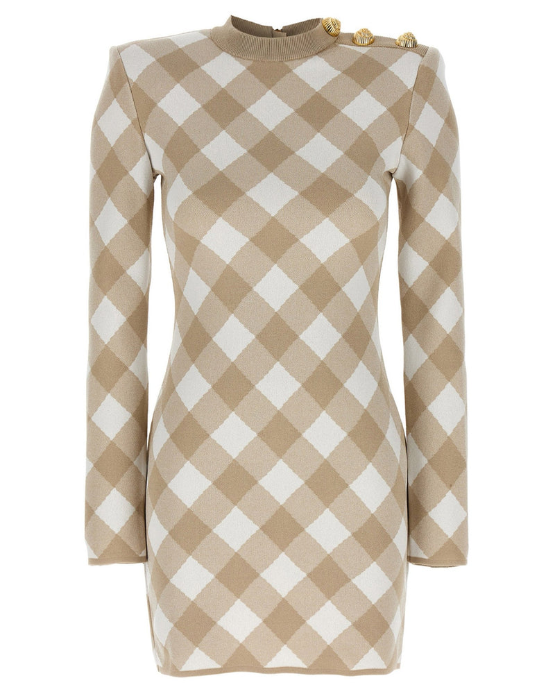 Balmain Vichy Dress Glam Steals