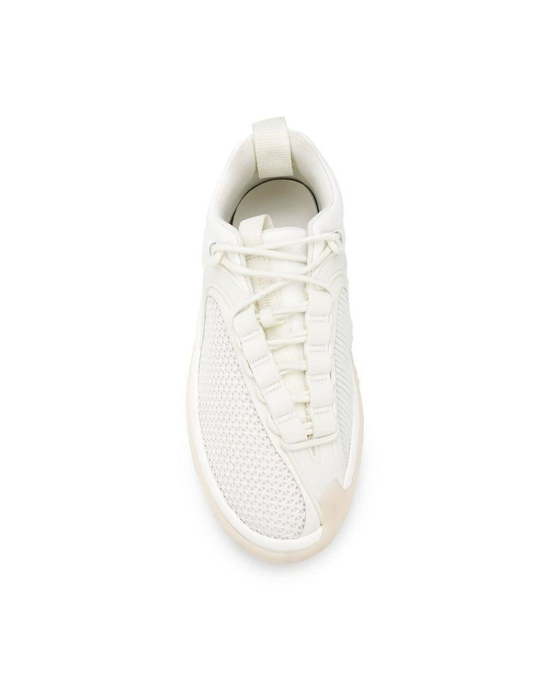 Balmain White Fabric Athletic Sneakers Glam Steals