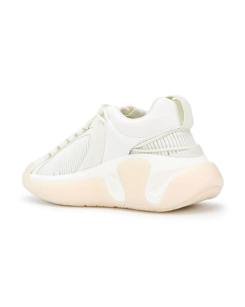 Balmain White Fabric Athletic Sneakers Glam Steals