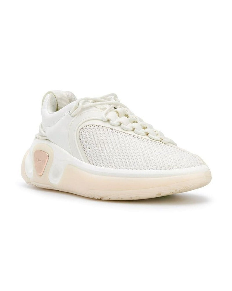Balmain White Fabric Athletic Sneakers Glam Steals