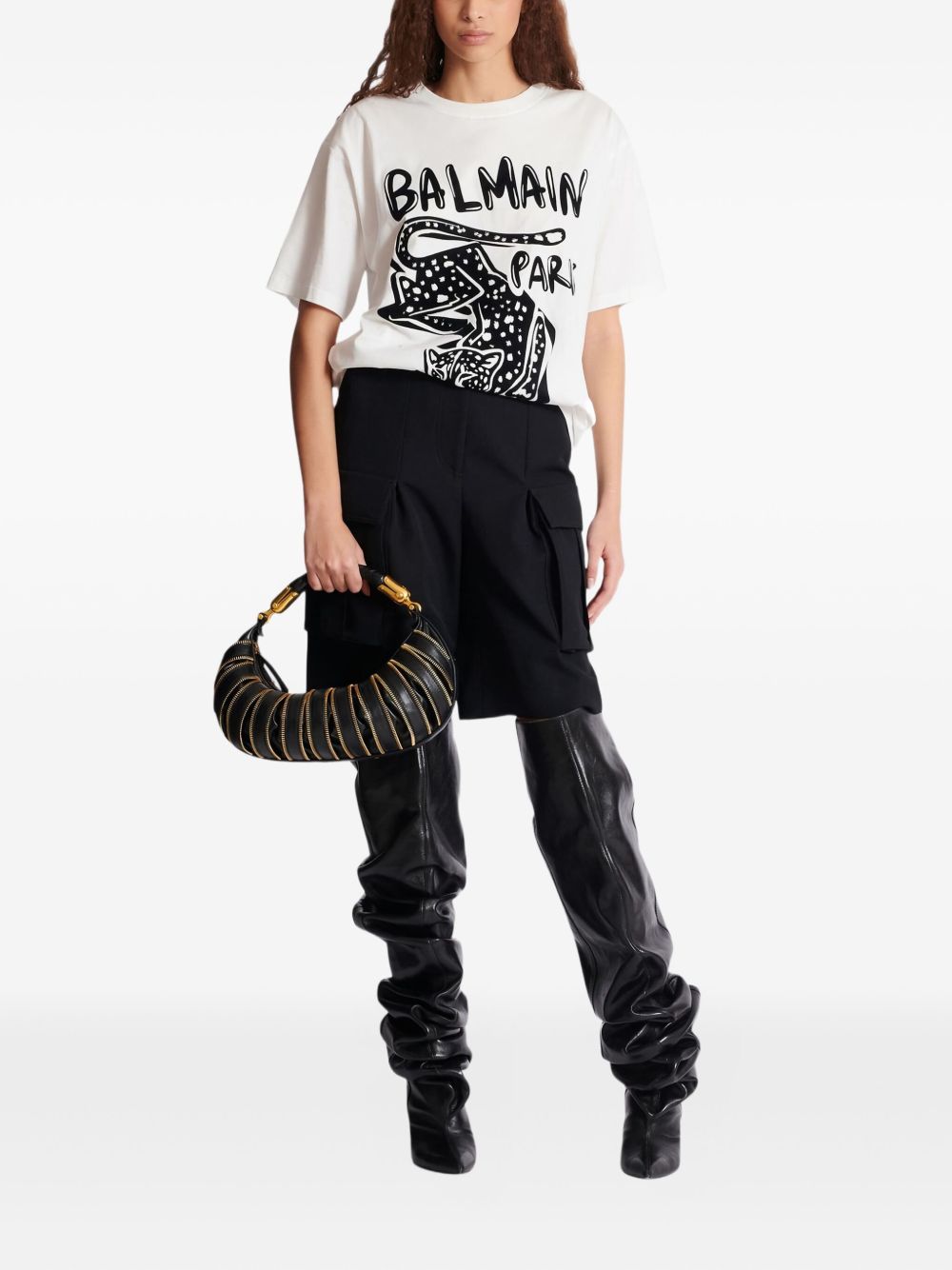 Balmain White T-shirt and Polo Glam Steals