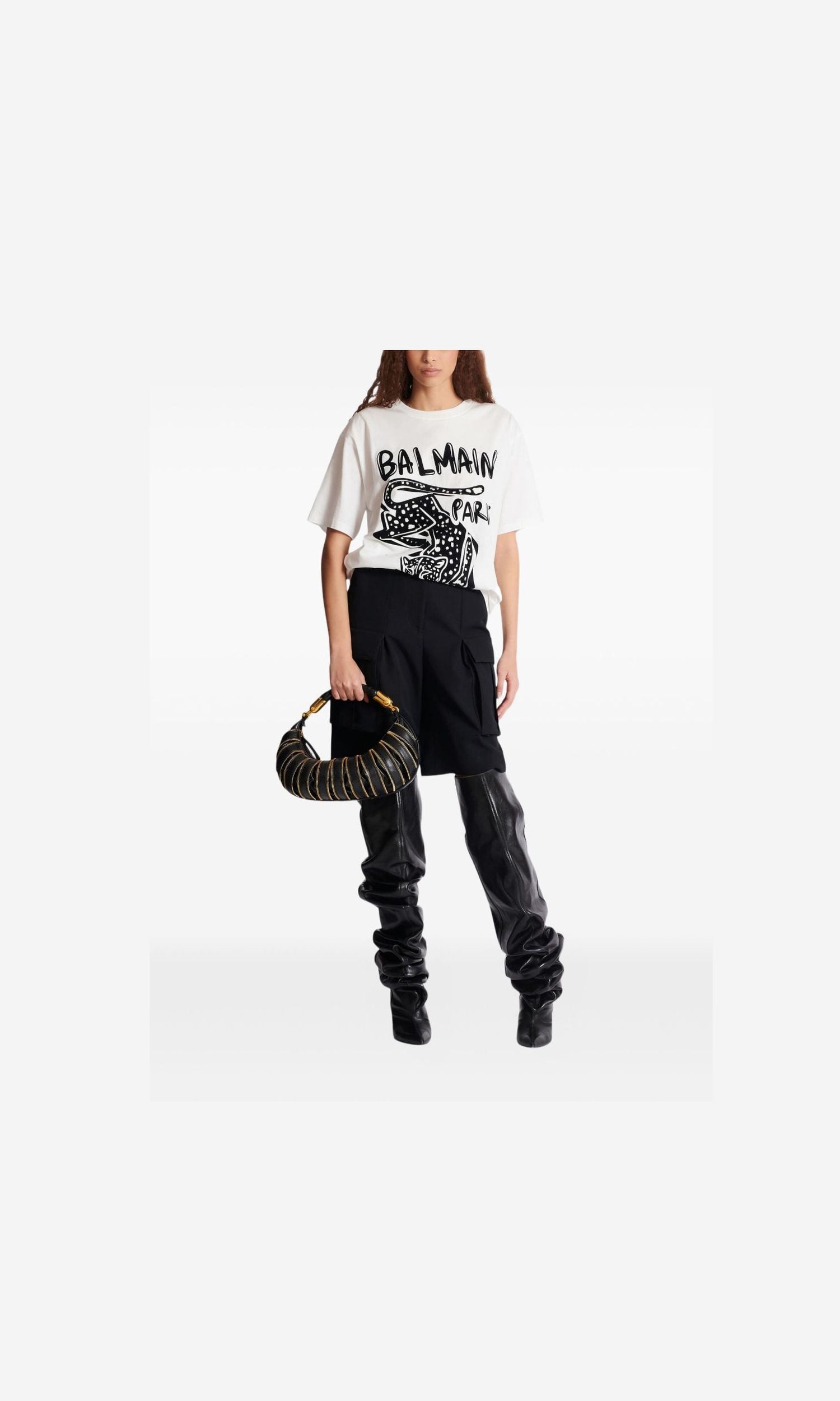 Balmain White T-shirt and Polo Glam Steals