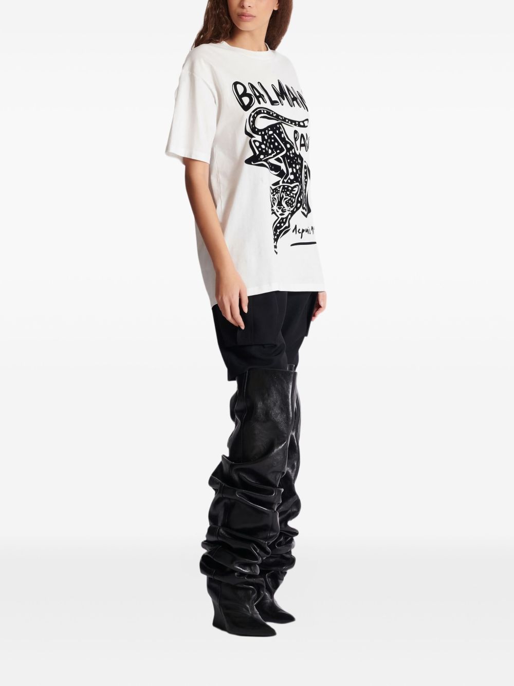 Balmain White T-shirt and Polo Glam Steals