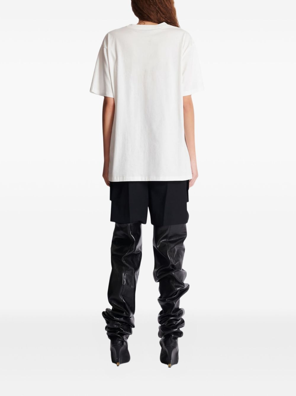 Balmain White T-shirt and Polo Glam Steals