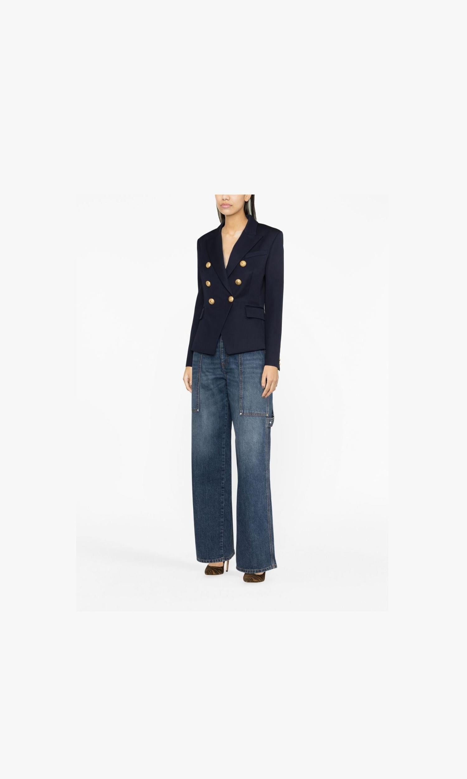 Balmain Wool Double Breasted Blazer Glam Steals