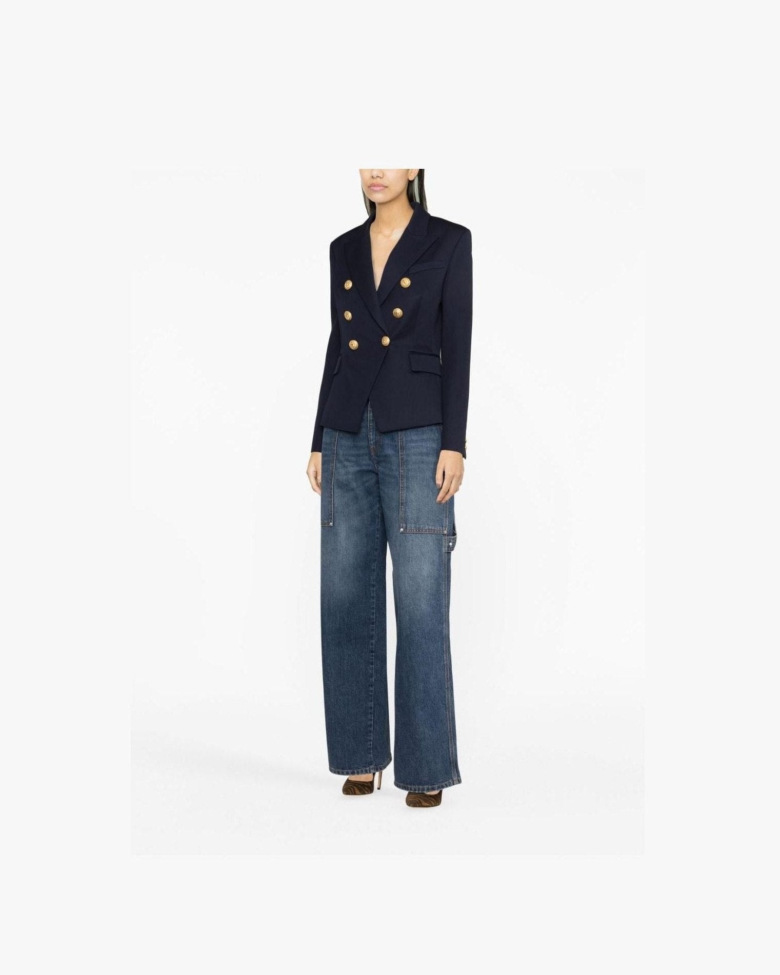 Balmain Wool Double Breasted Blazer Glam Steals