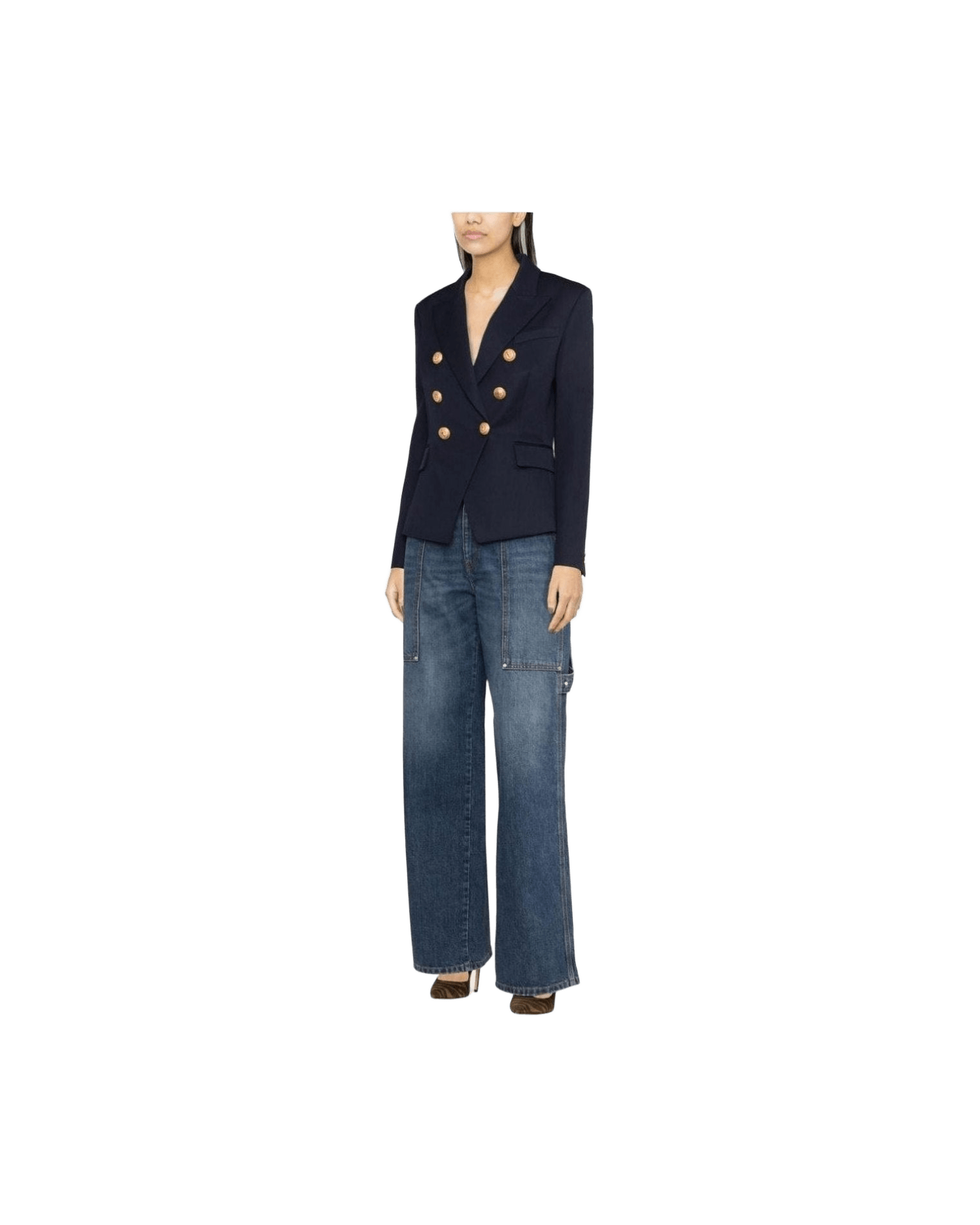 Balmain Wool Double Breasted Blazer Glam Steals